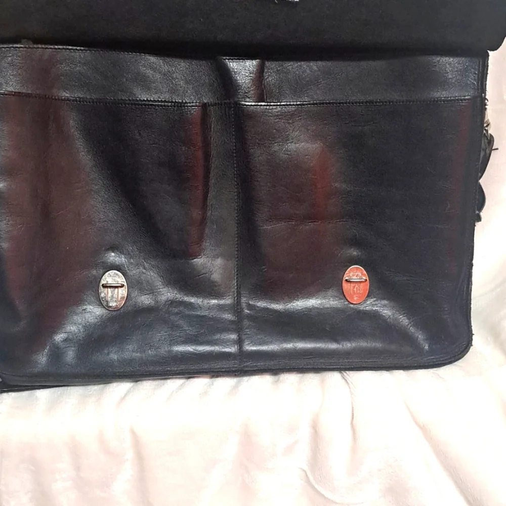 House of Blues  Leather Vintage Extremely Rare Original Briefcase Cervino